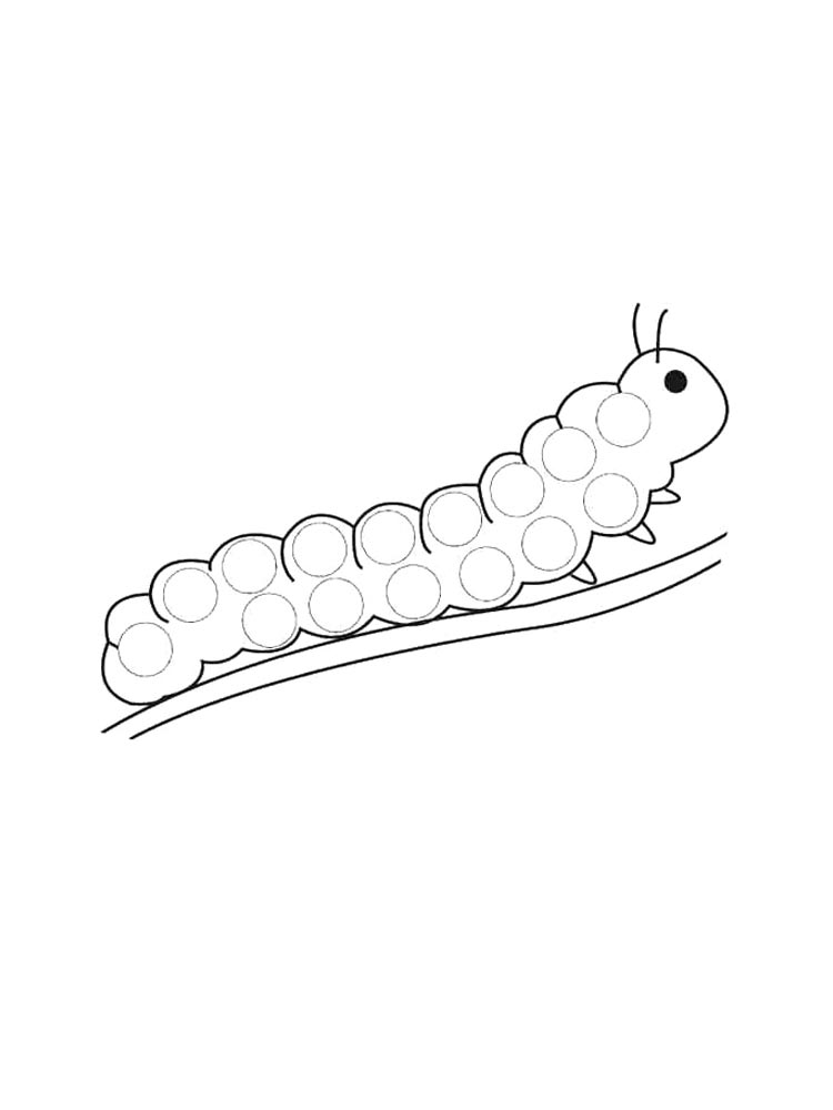 Caterpillar coloring pages