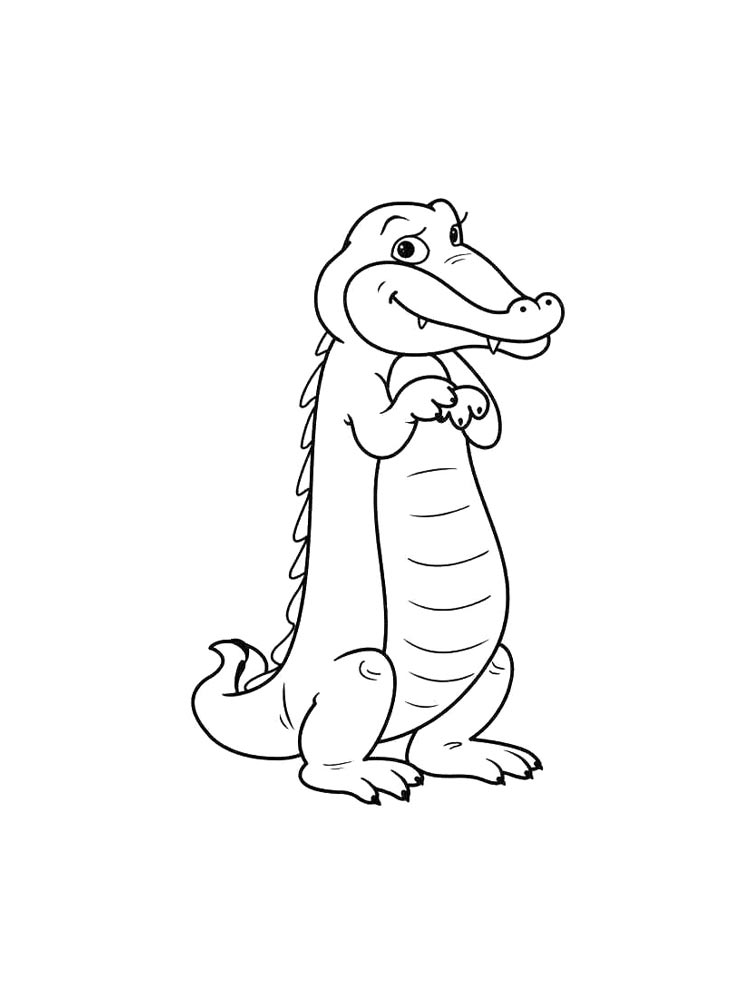 Crocodile coloring pages