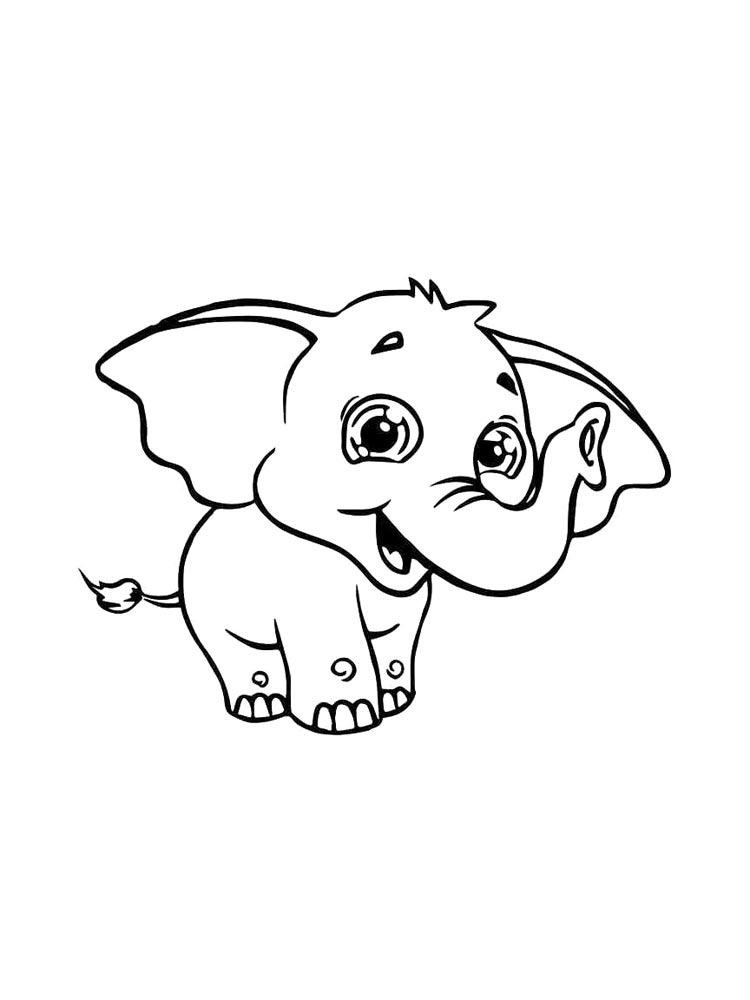 Elephant coloring pages