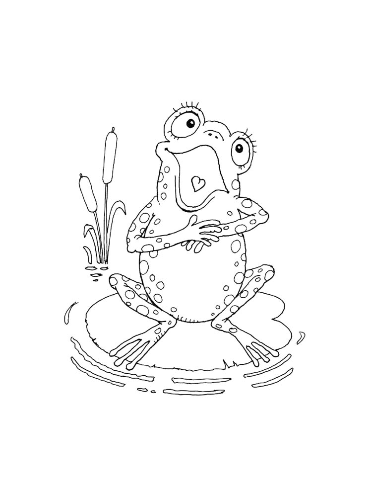 Frog coloring pages