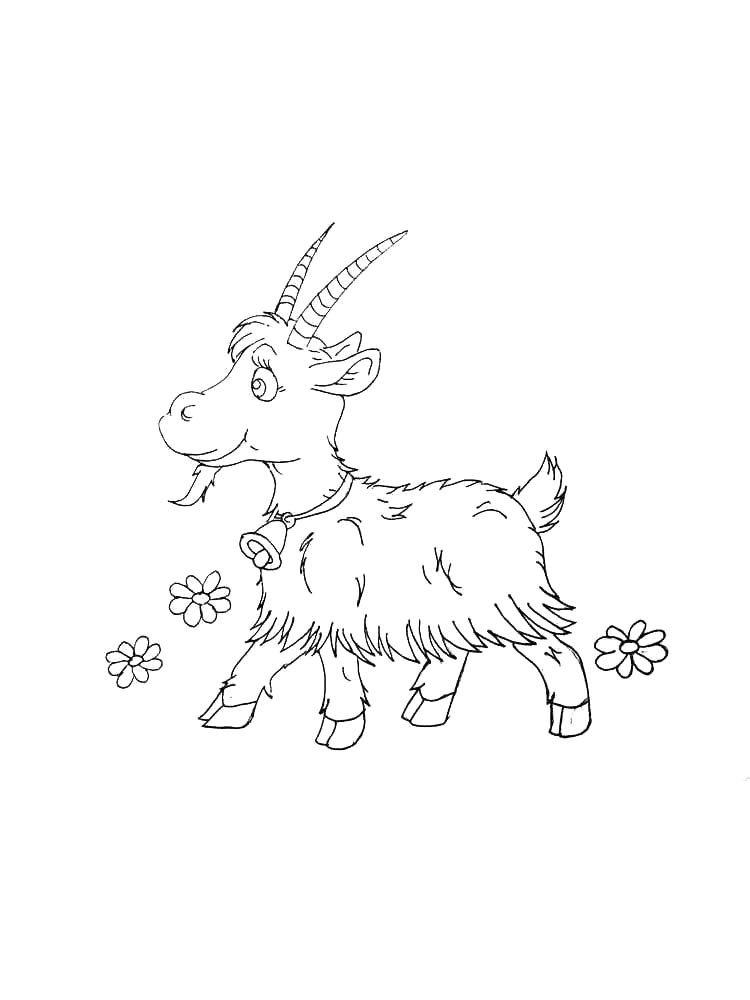 Goat coloring pages