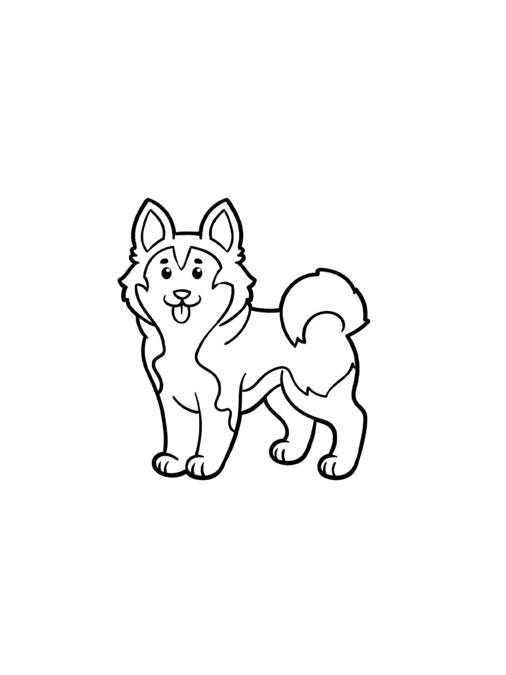 Husky coloring pages