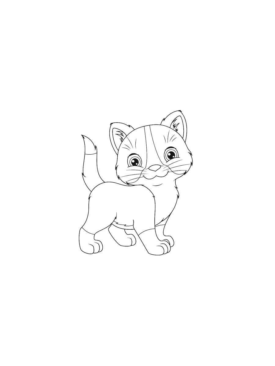 Kitten coloring pages