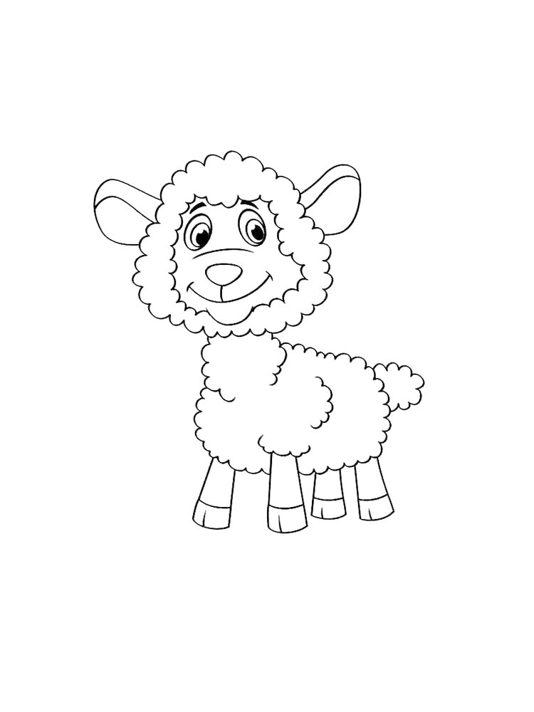 Lamb coloring pages