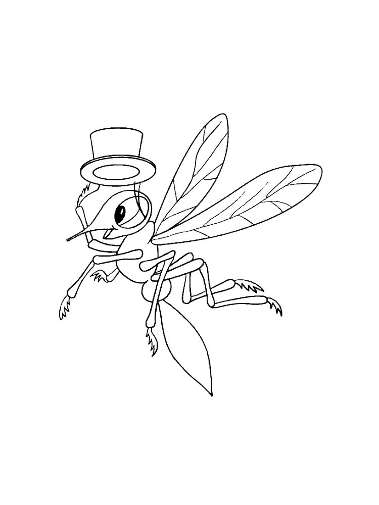 Mosquito coloring pages