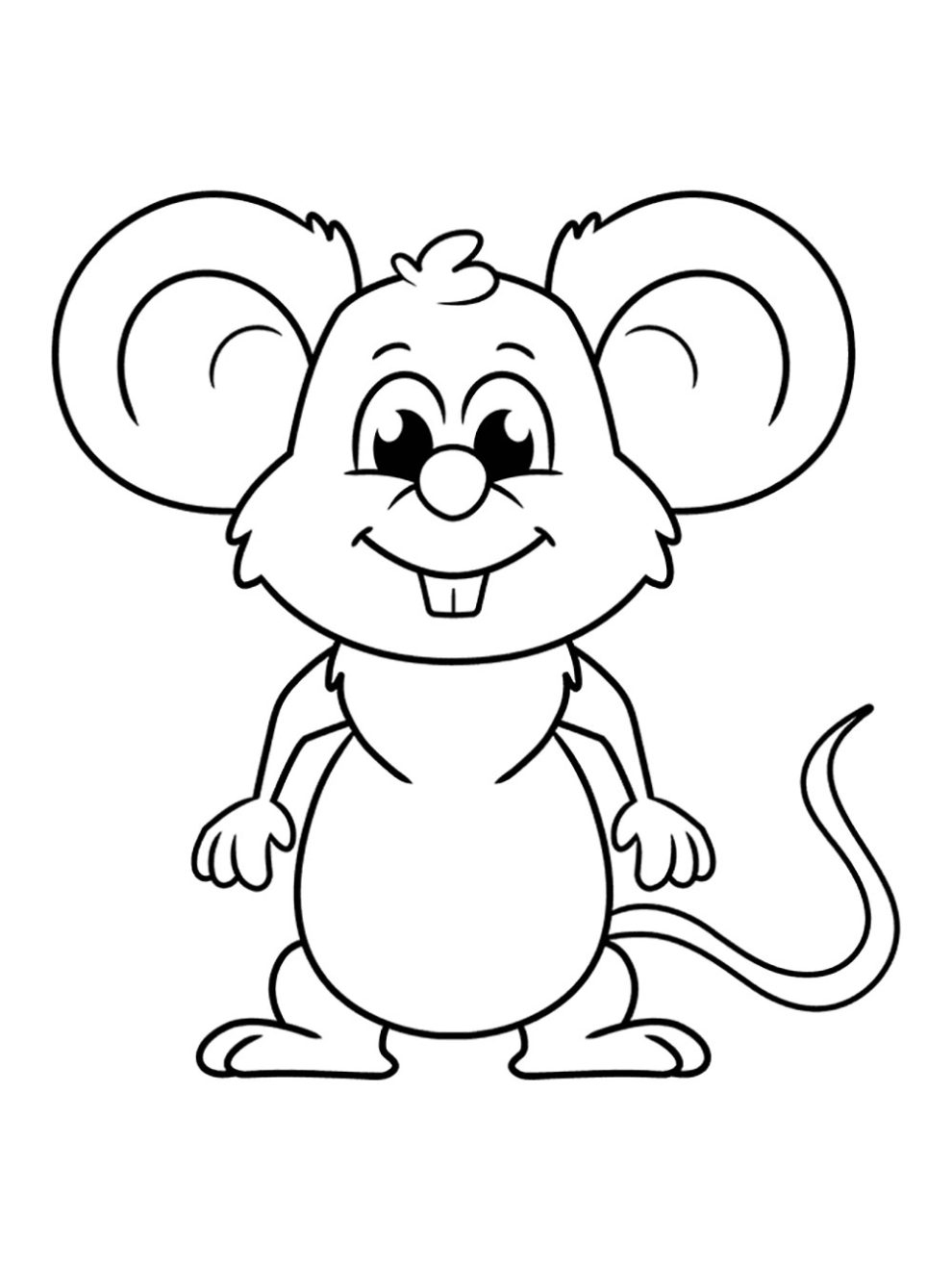 Mouse coloring pages