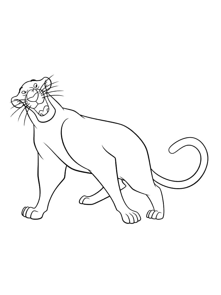 Panther coloring pages