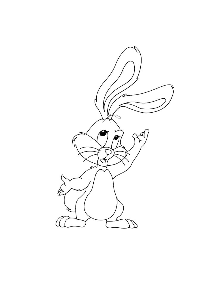 Rabbits coloring pages