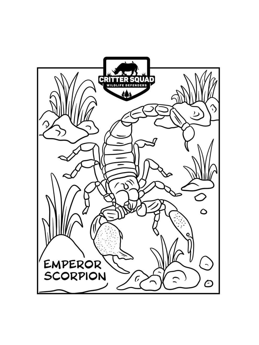 Scorpion coloring pages