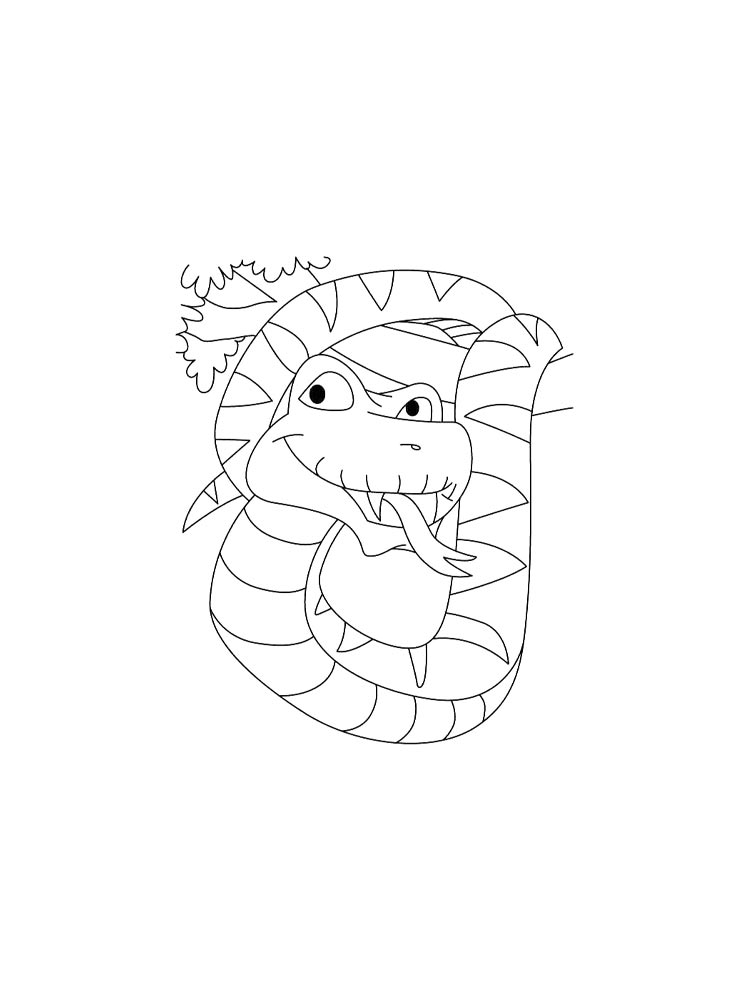 Snake coloring pages