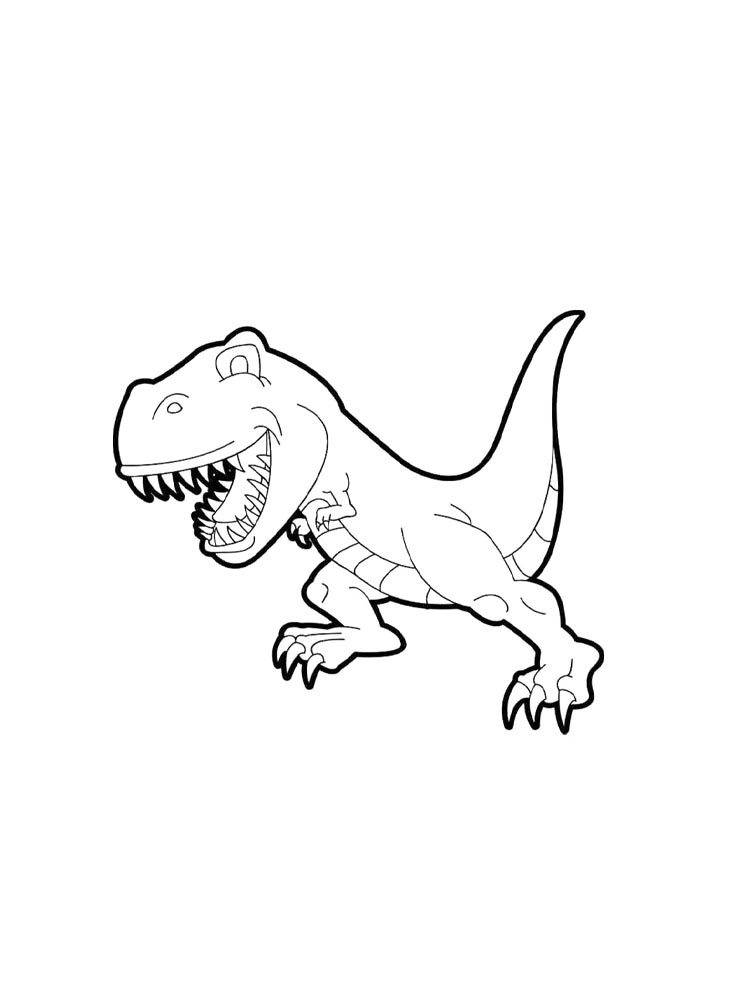 TRex coloring pages