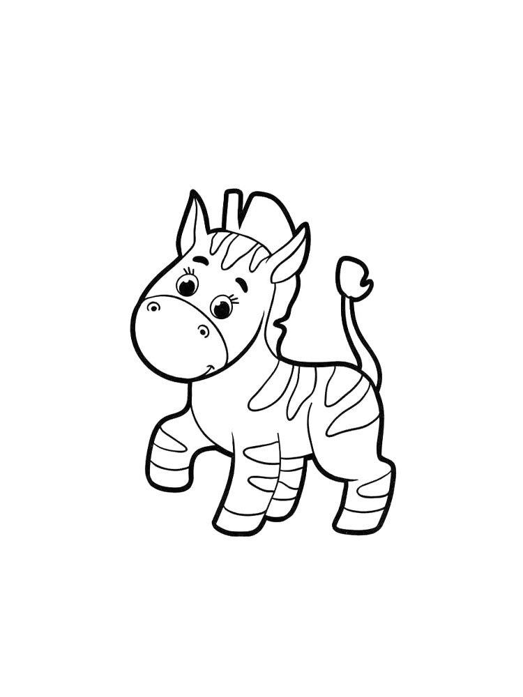 Zebra coloring pages