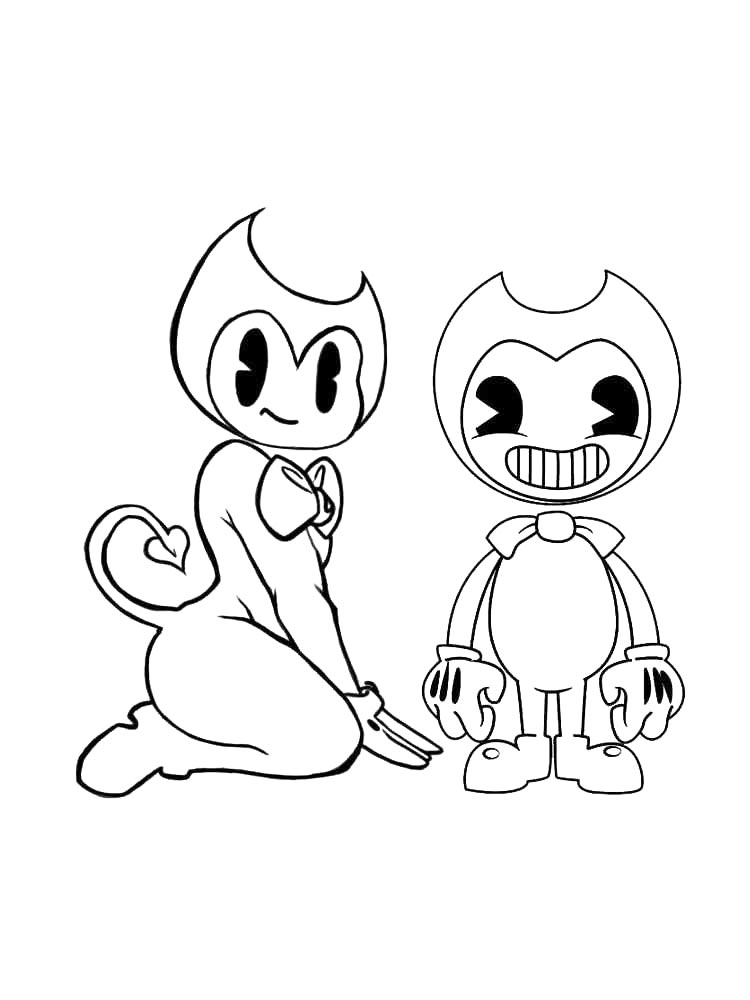 Bendy and the ink machine coloring pages