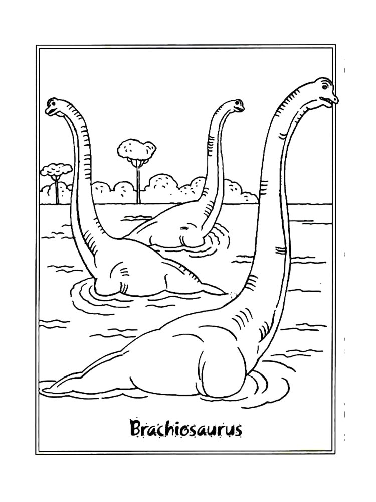 Brachiosaurus coloring pages