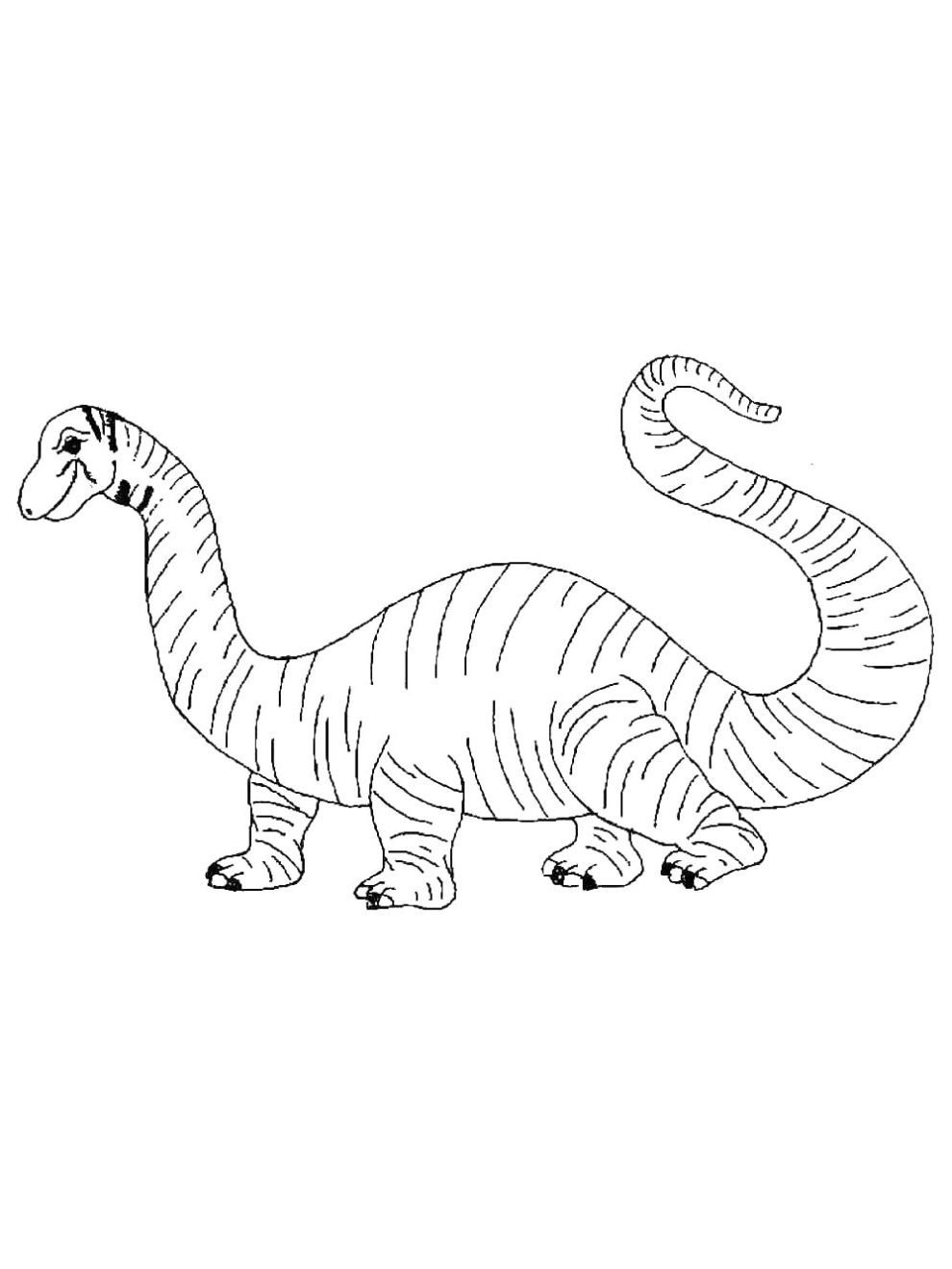 Brontosaurus coloring pages