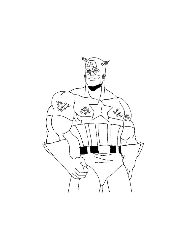 Captain America coloring pages