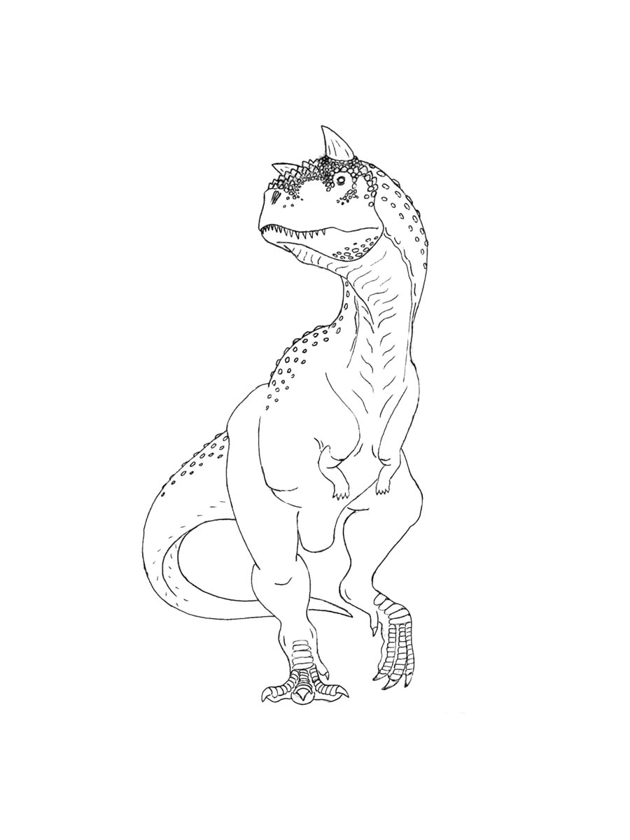 Carnotaurus coloring pages