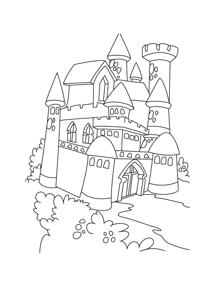 Castle coloring pages