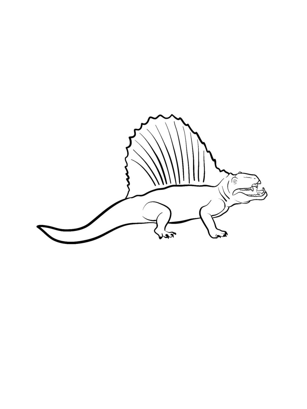 Dimetrodon coloring pages