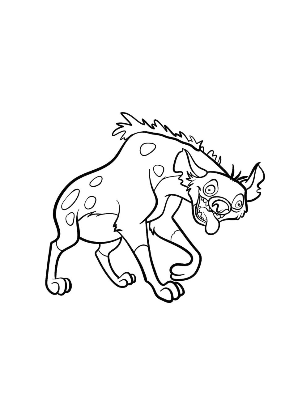 Hyena coloring pages