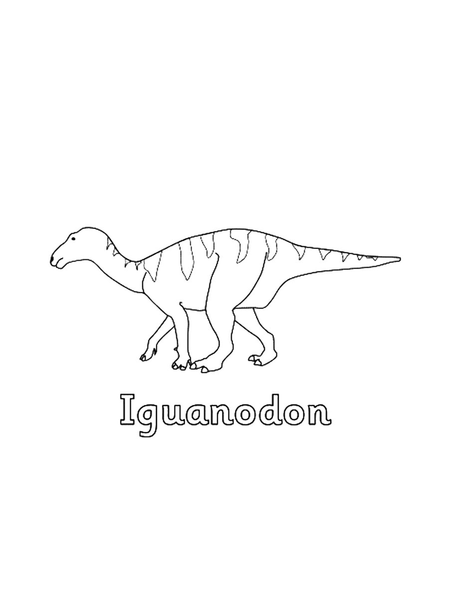 Iguanodon coloring pages