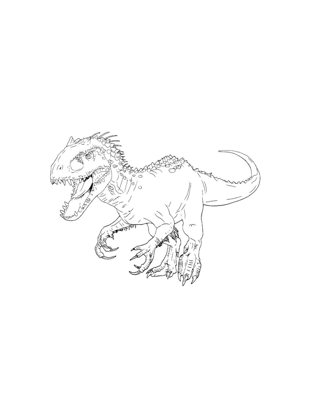 Indominus coloring pages