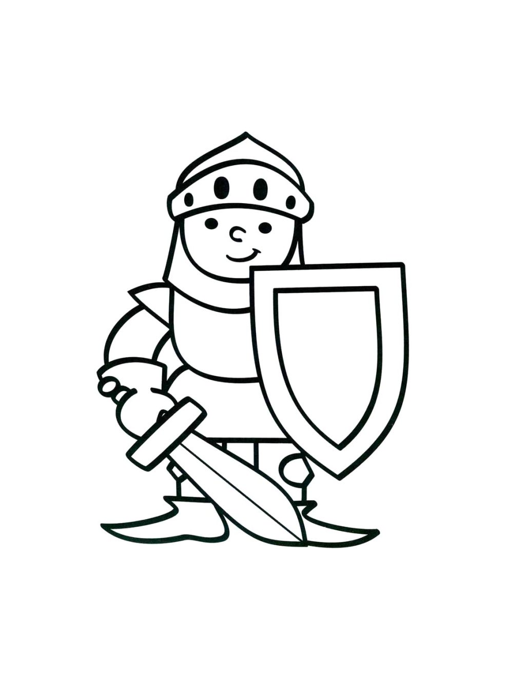 Knight coloring pages