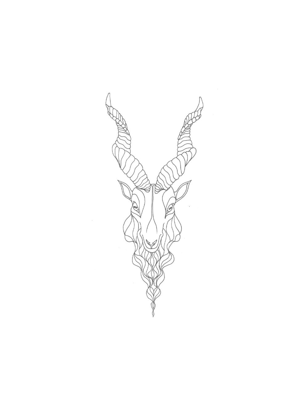 Markhor coloring pages