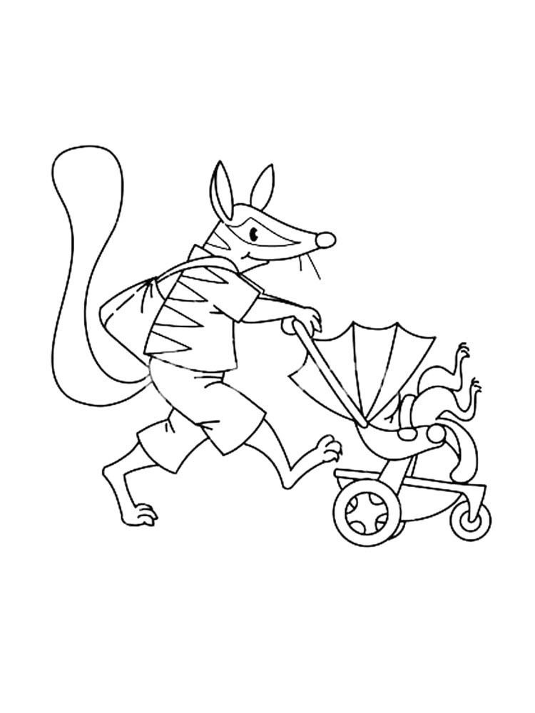 Numbat coloring pages