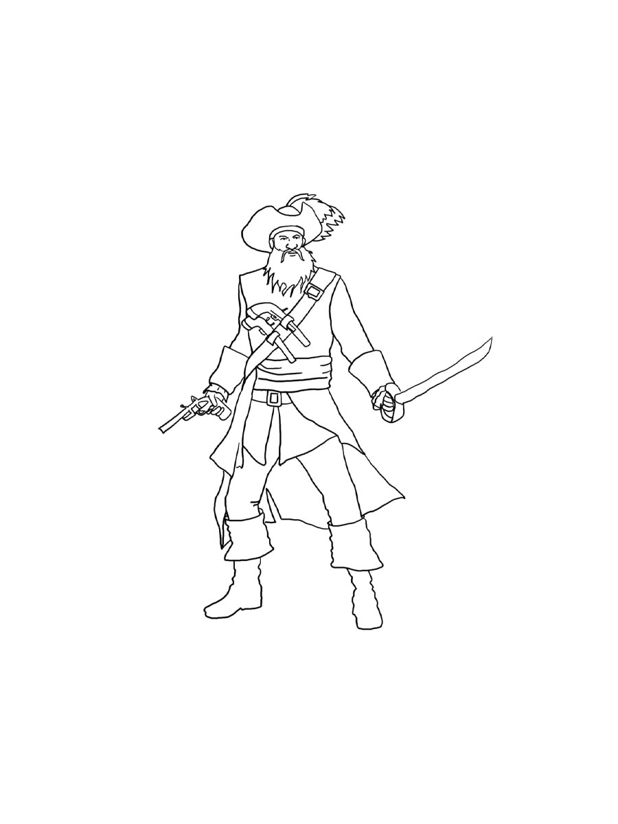 Pirates coloring pages