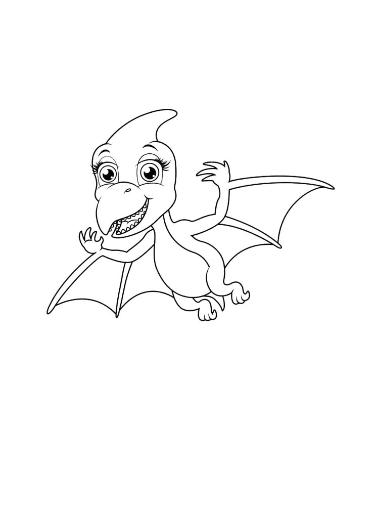 Pterodactyl coloring pages