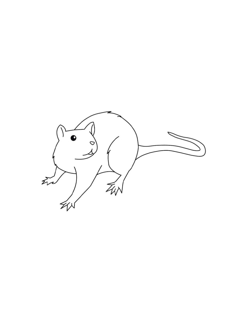 Rat coloring pages