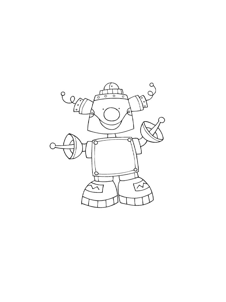 Robots coloring pages