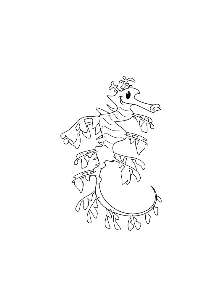 Seadragon coloring pages