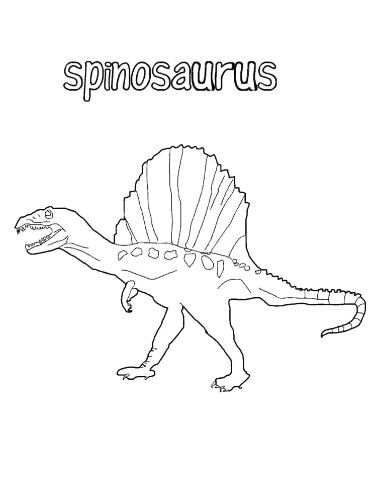 Spinosaurus coloring pages