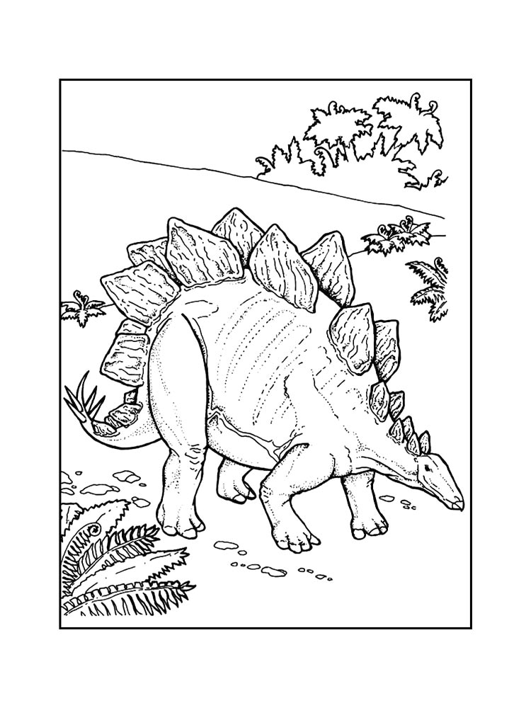 Stegosaurus coloring pages