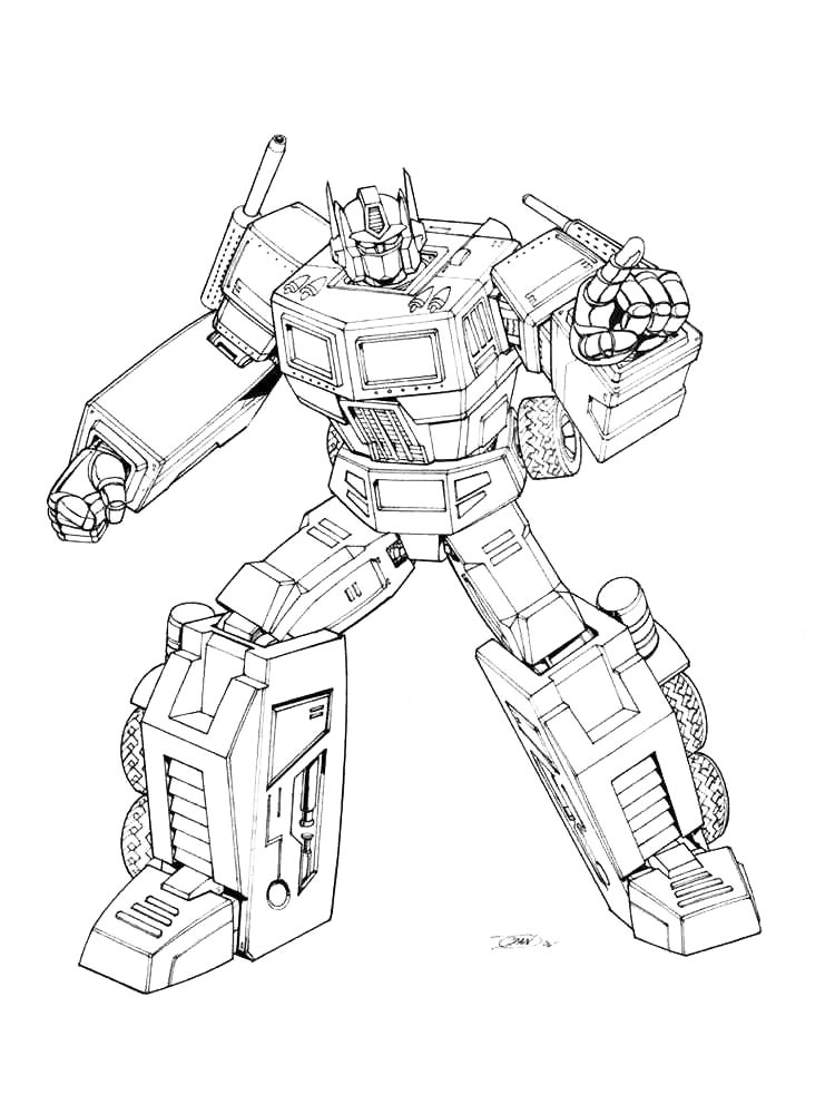 Transformers coloring pages