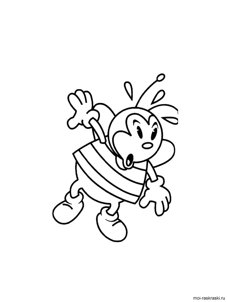Bee coloring page 35