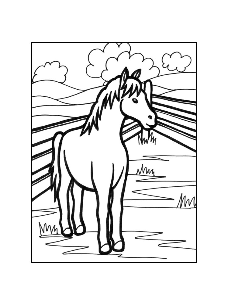 Horse coloring page 59
