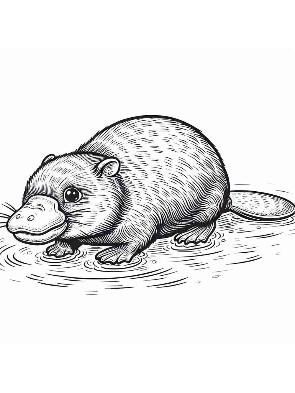 Duckbill coloring page 2