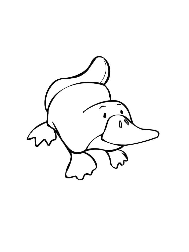 Duckbill coloring page 4