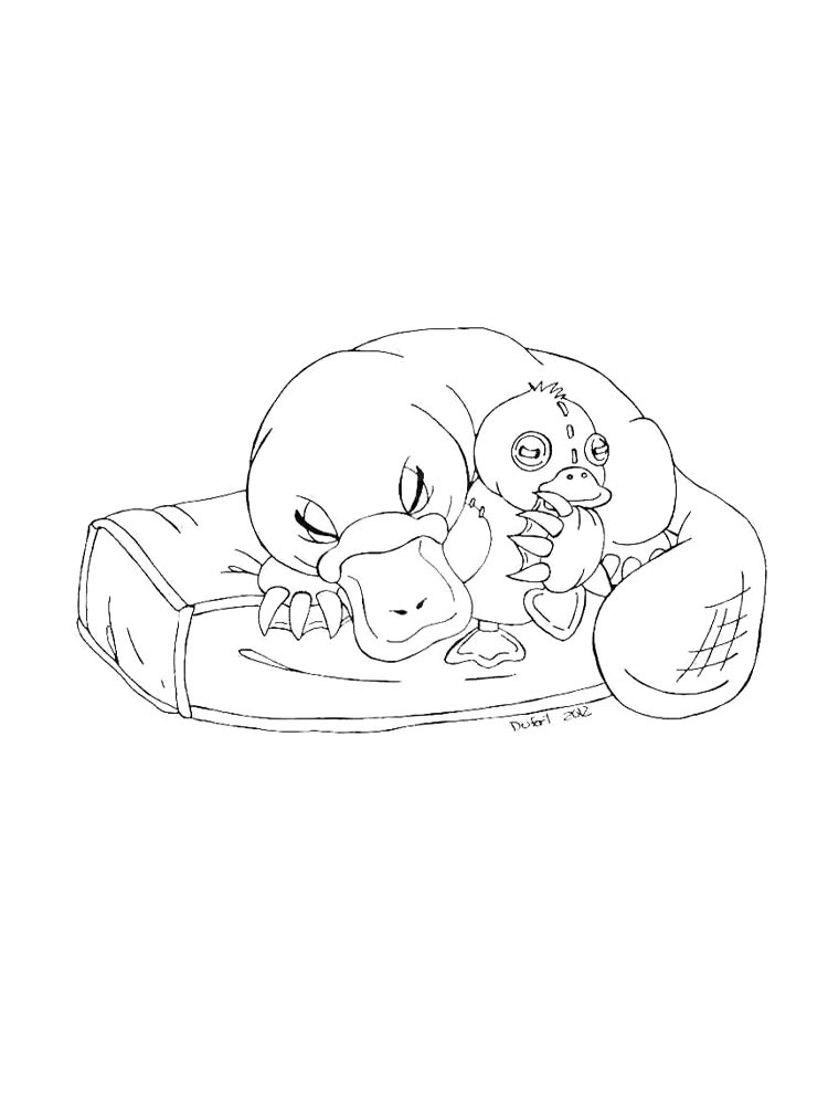 Duckbill coloring page 3