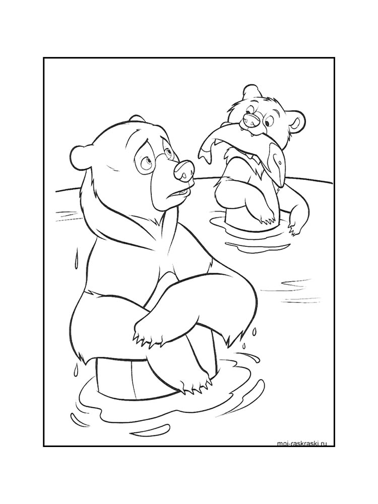 Bear coloring page 18