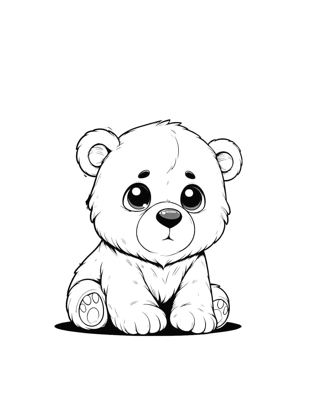 Bear coloring page 39