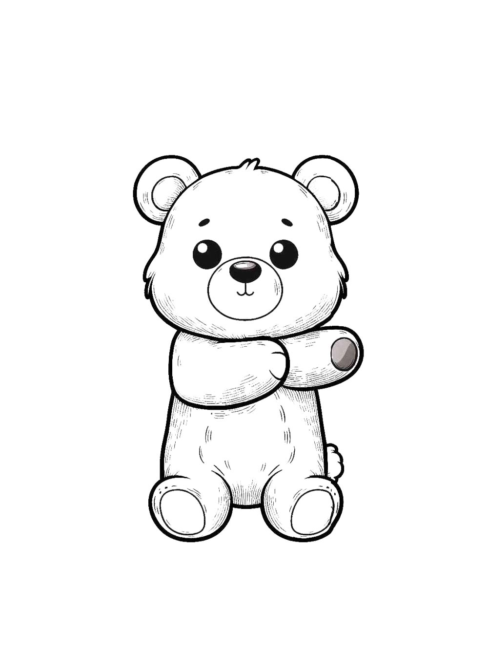 Bear coloring page 37