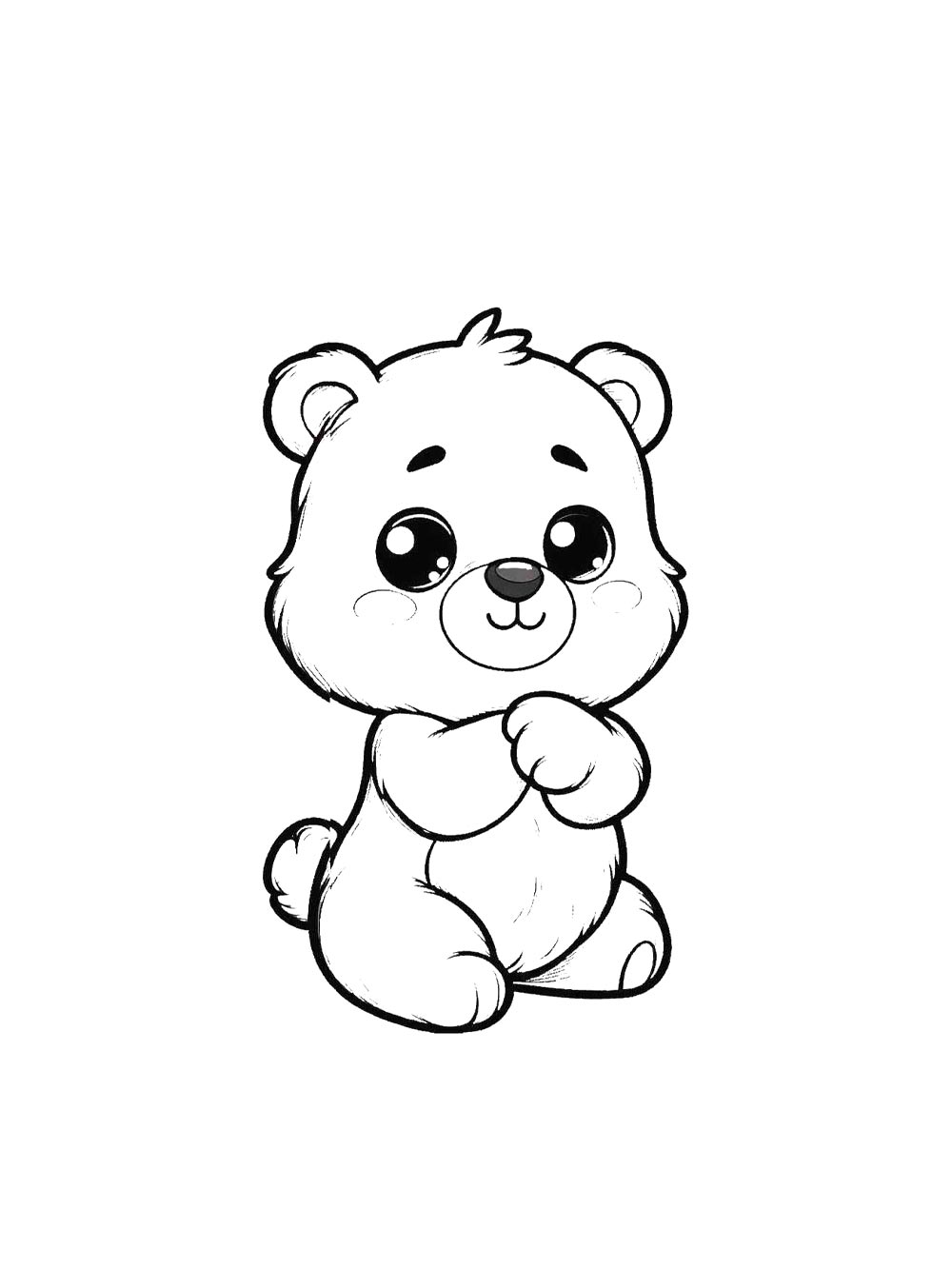 Bear coloring page 38