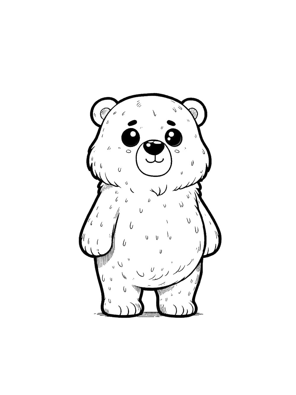 Bear coloring page 40