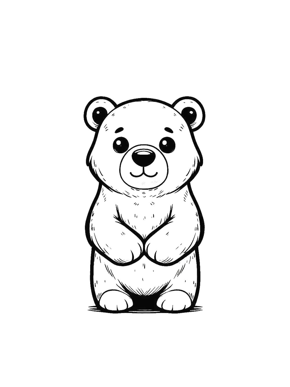 Bear coloring page 41