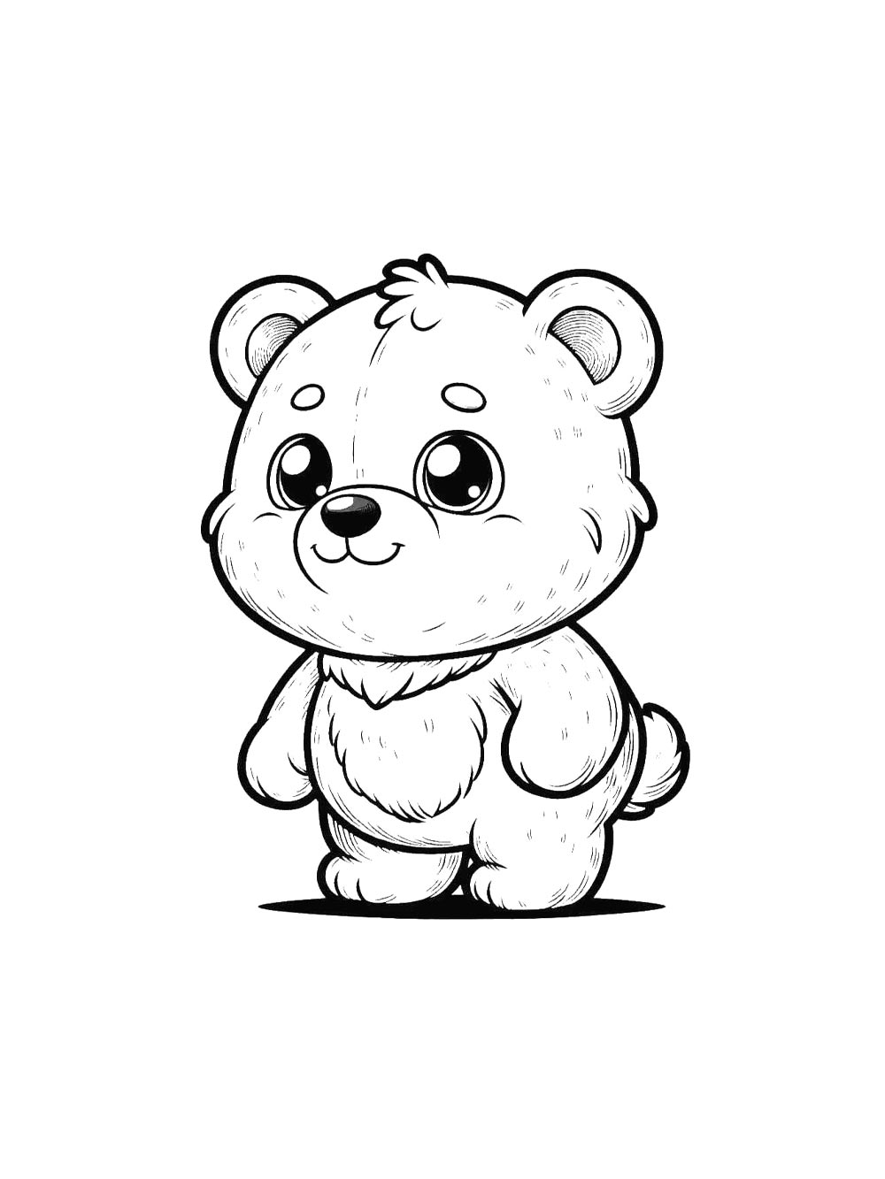 Bear coloring page 44