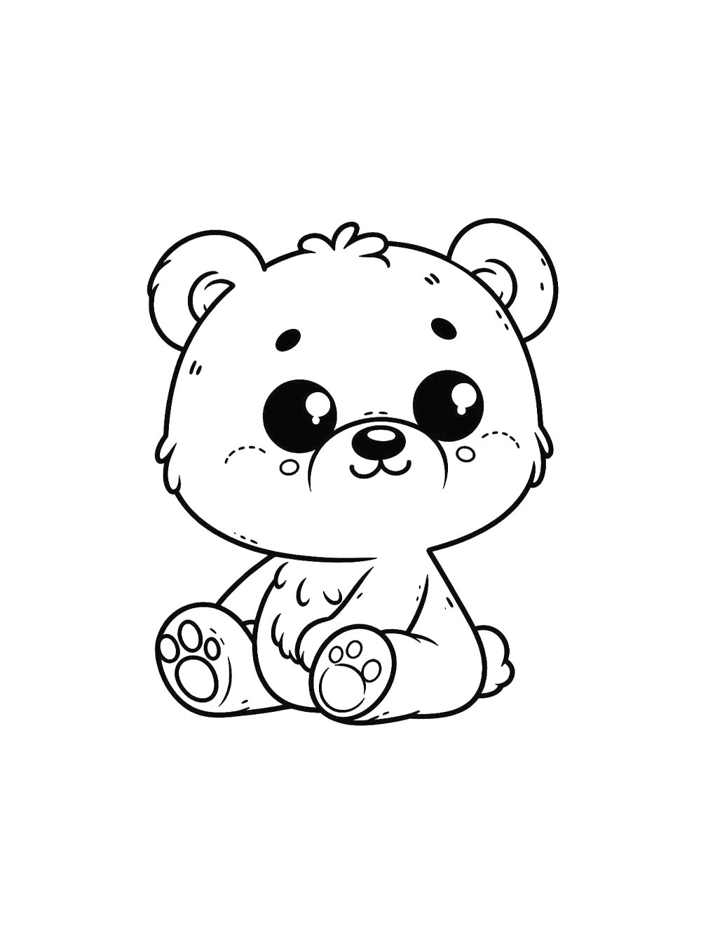 Bear coloring page 48